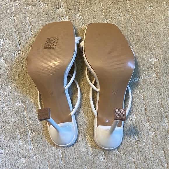 White Strappy High Heels - Picture 4 of 4